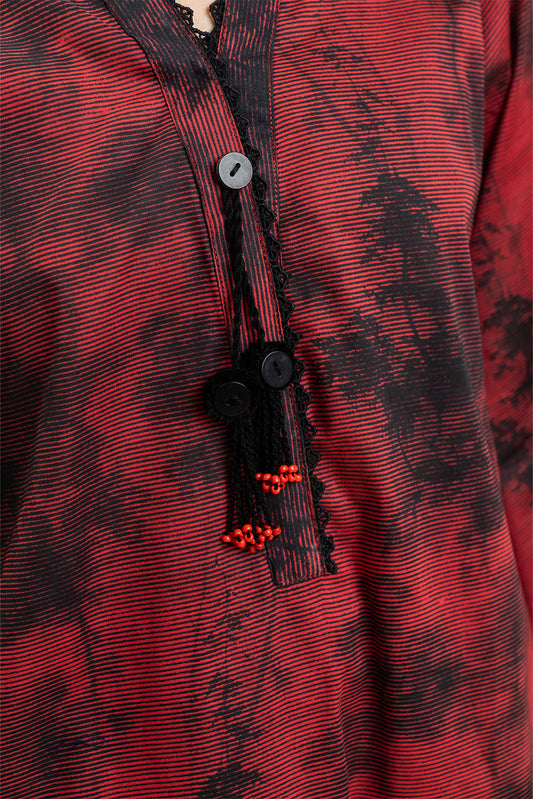 2 PIECE PRINTED LAWN SUIT (PRET)