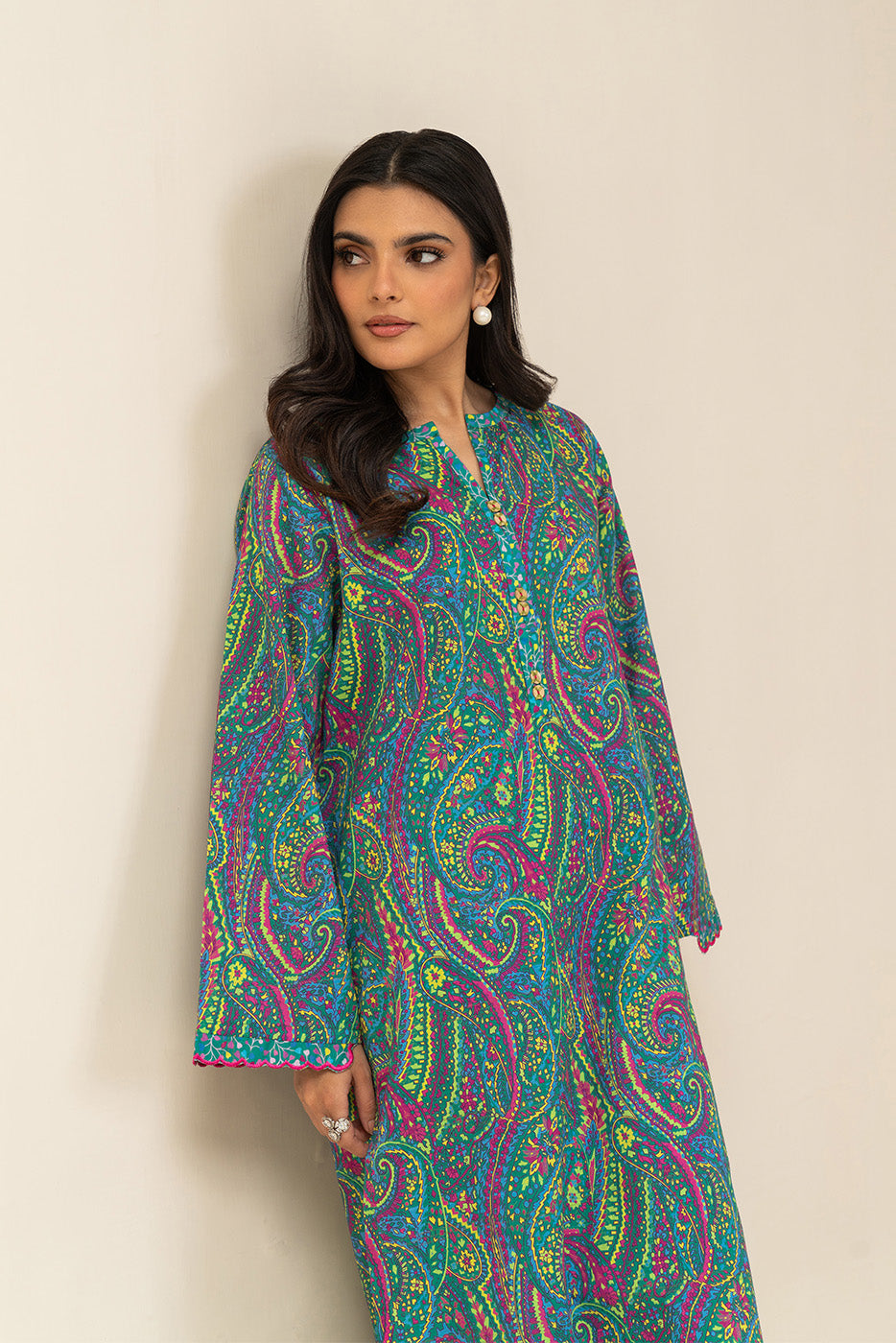 2 PIECE PRINTED LAWN SUIT (PRET)