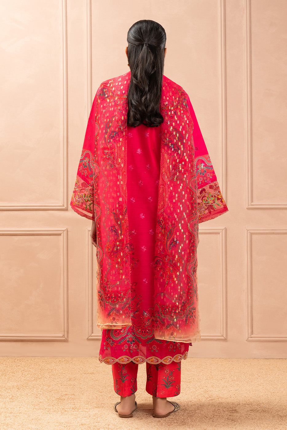 3 PIECE EMBROIDERED ZARI JACQUARD SUIT (LUXURY PRET)