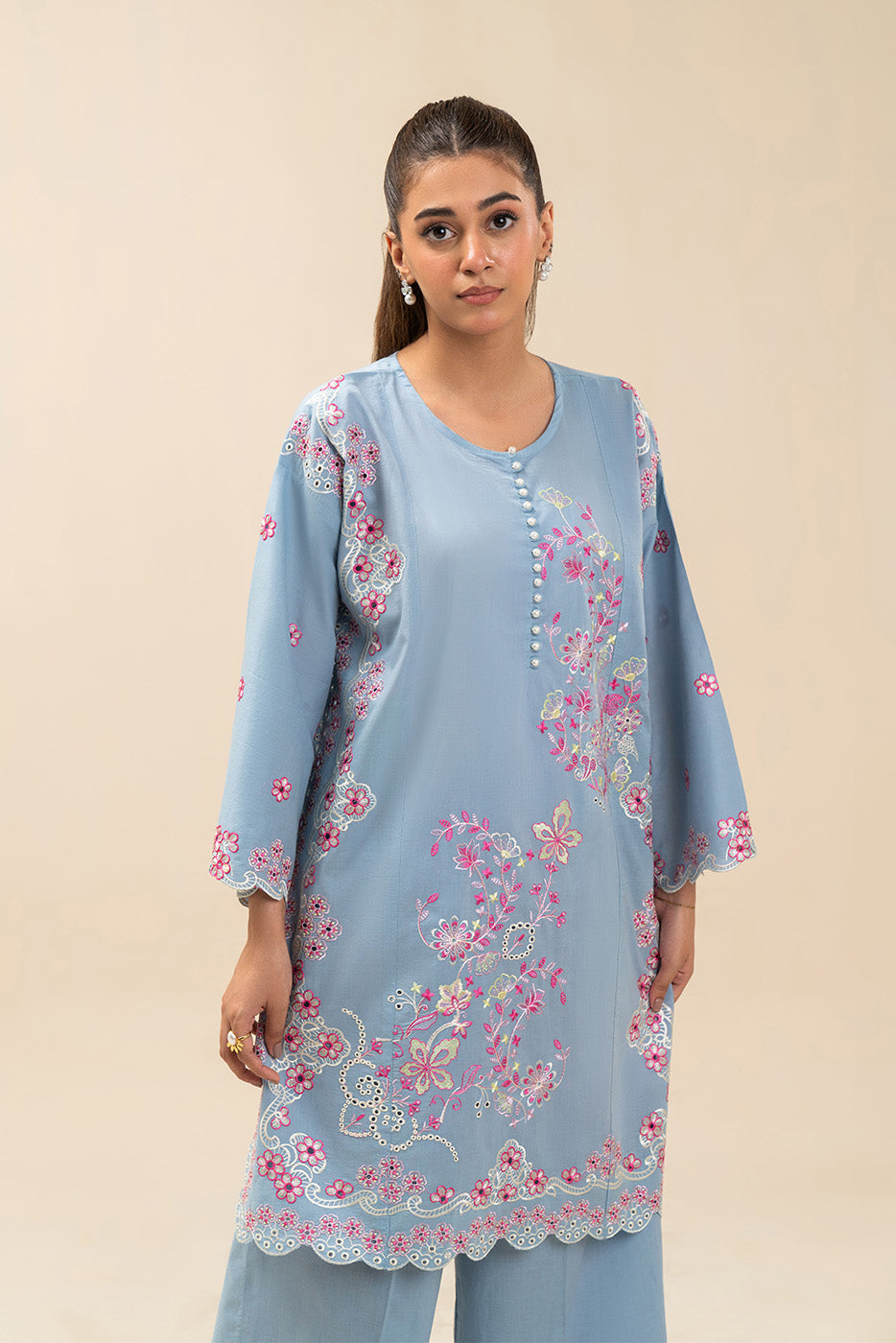 2 PIECE EMBROIDERED LAWN SUIT (PRET)