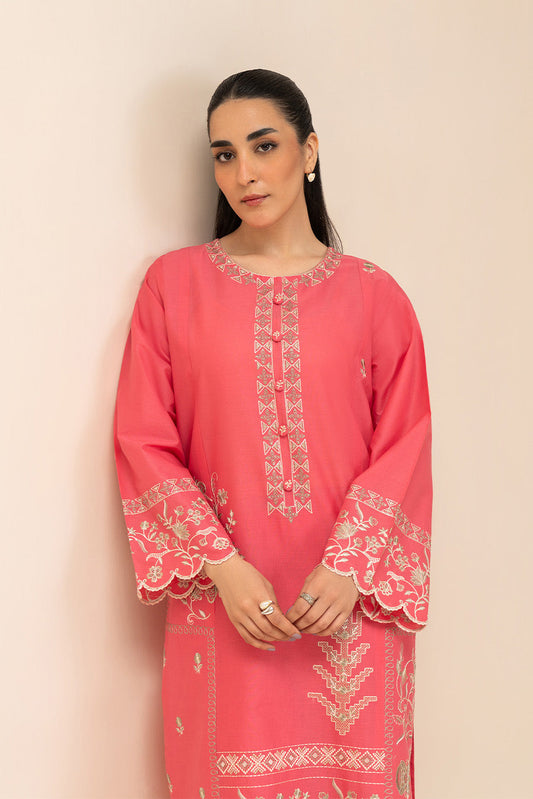 2 PIECE EMBROIDERED LAWN SUIT (PRET)