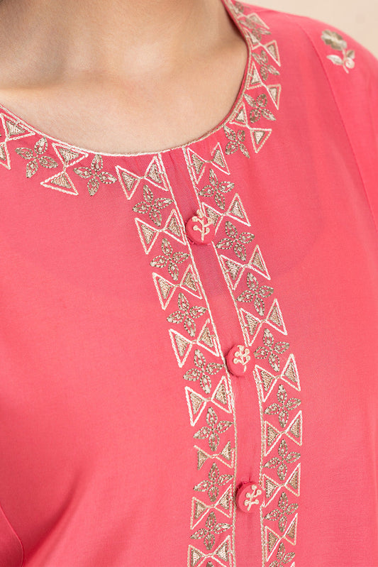 2 PIECE EMBROIDERED LAWN SUIT (PRET)