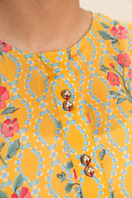 2 PIECE PRINTED WAY SLUB SUIT (PRET)