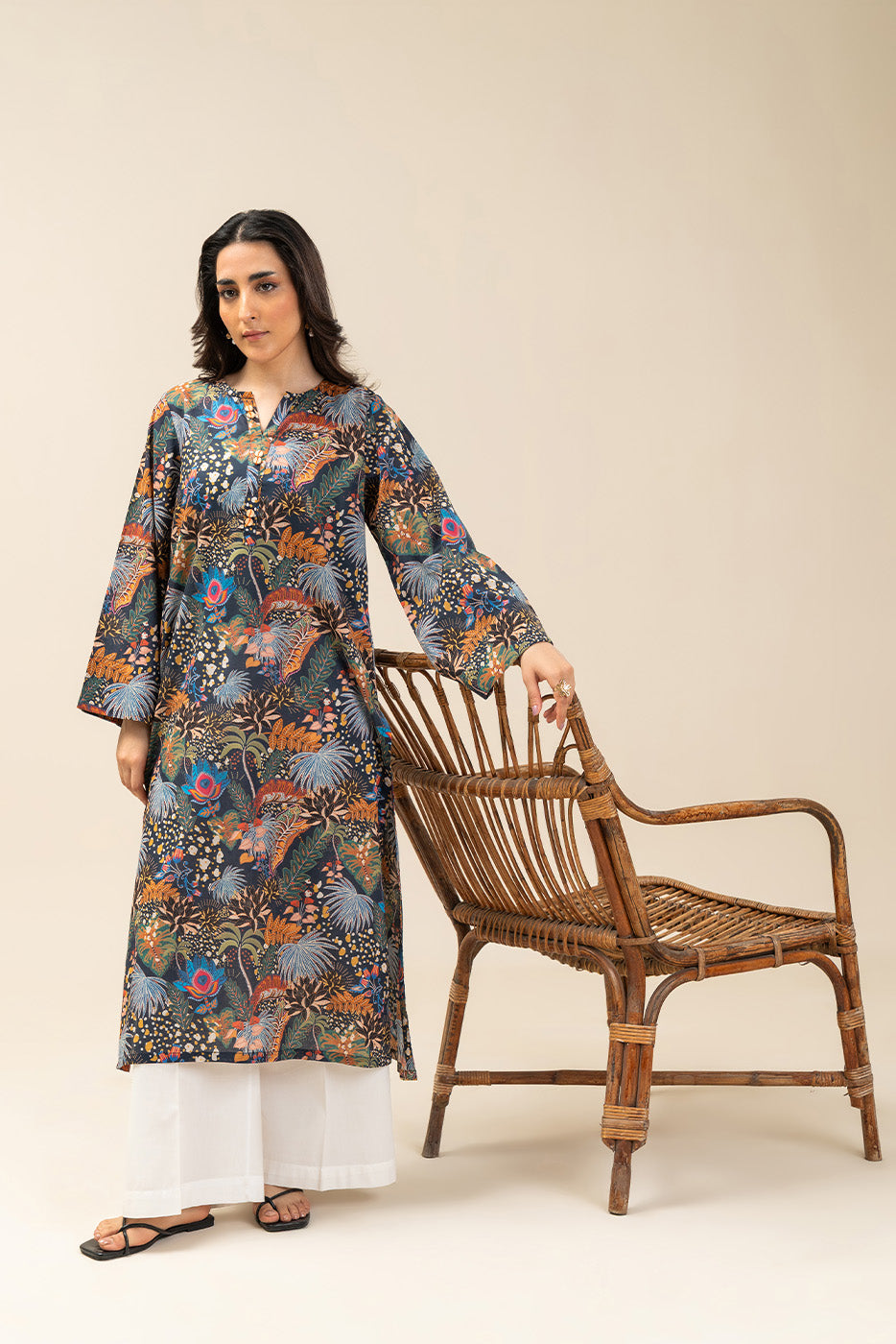 PRINTED LAWN SHIRT (PRET)