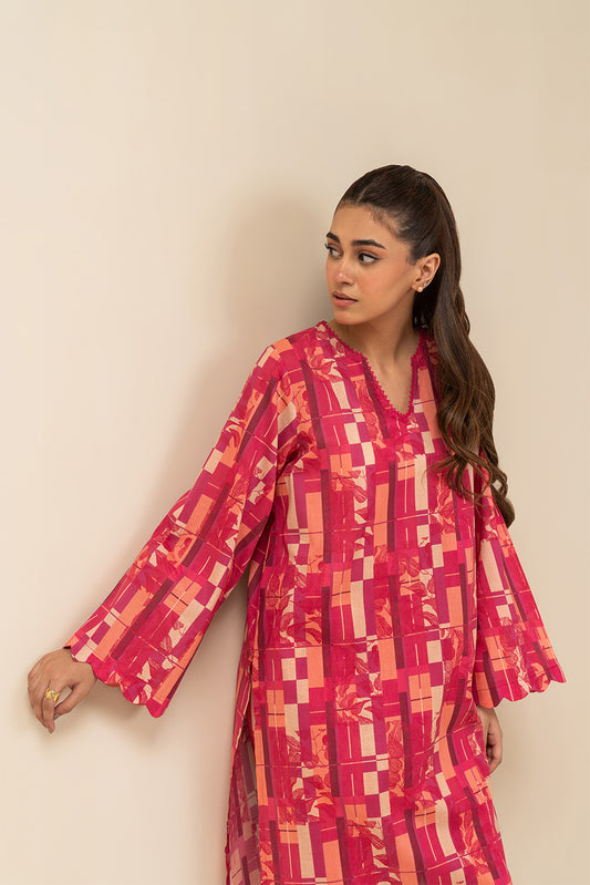 2 PIECE PRINTED LAWN SUIT (PRET)