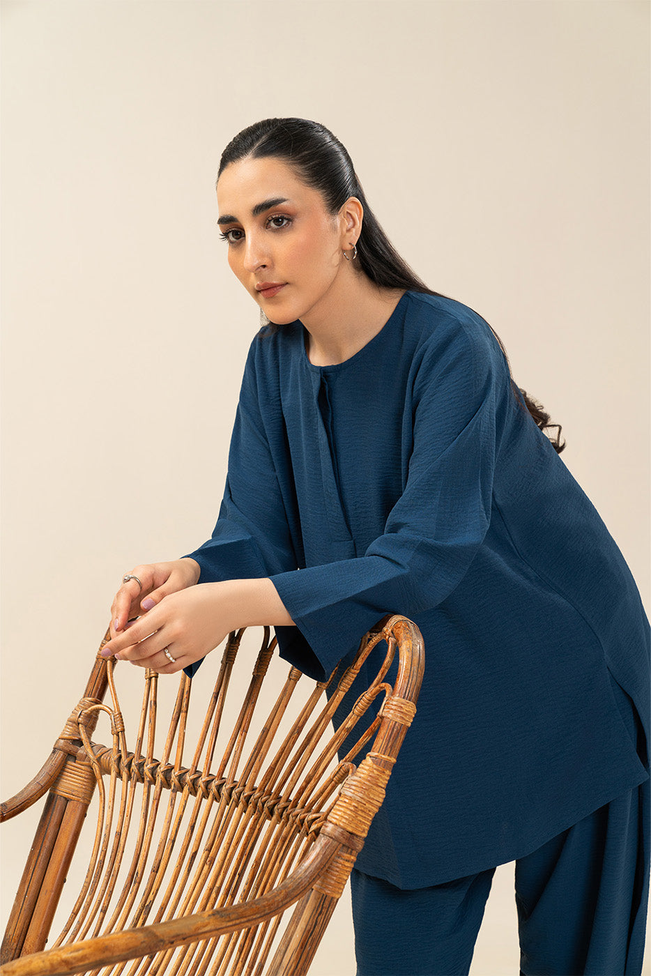 BASIC YARN DYED CO-ORD SET (FLOW)
