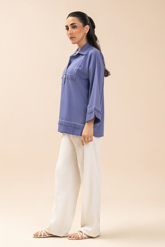 SOLID TWO WAY SLUB TOP(FLOW)