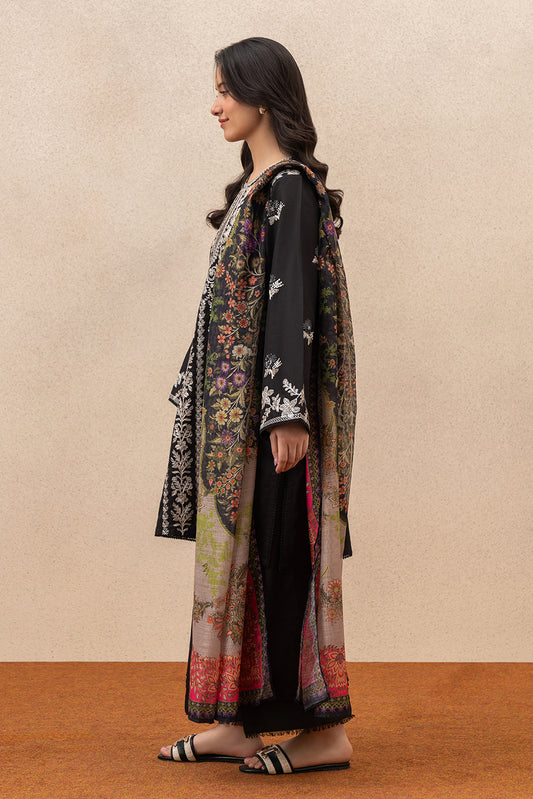 3 PIECE EMBROIDERED LAWN SUIT (PRET)