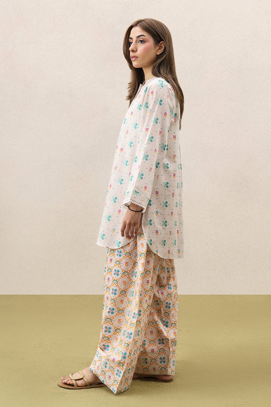 2 PIECE PRINTED DIGITAL PRINTED LAWN SUIT (PRET)