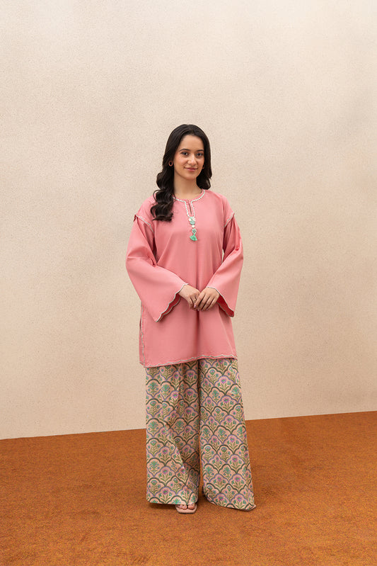 2 PIECE SOLID SLUB LAWN SUIT (PRET)