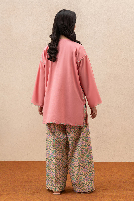 2 PIECE SOLID SLUB LAWN SUIT (PRET)