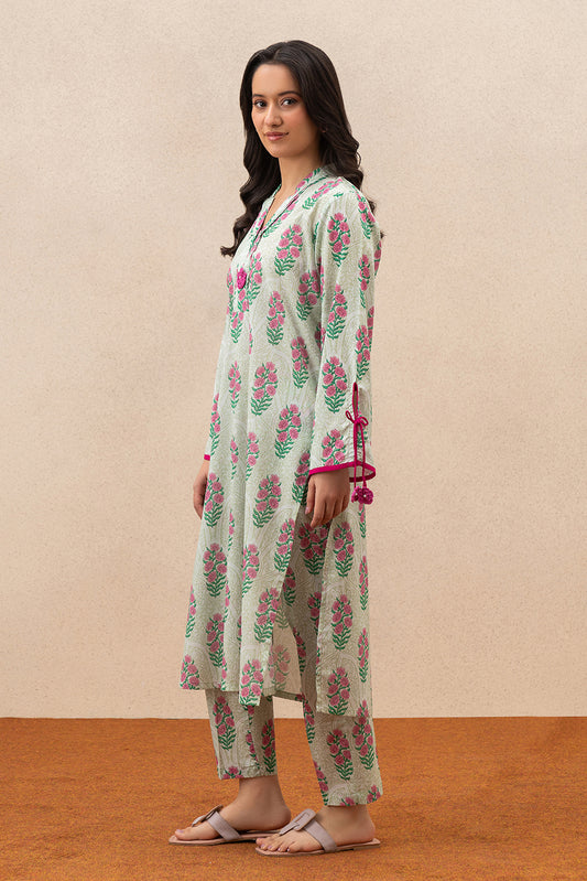 2 PIECE PRINTED LAWN SUIT (PRET)