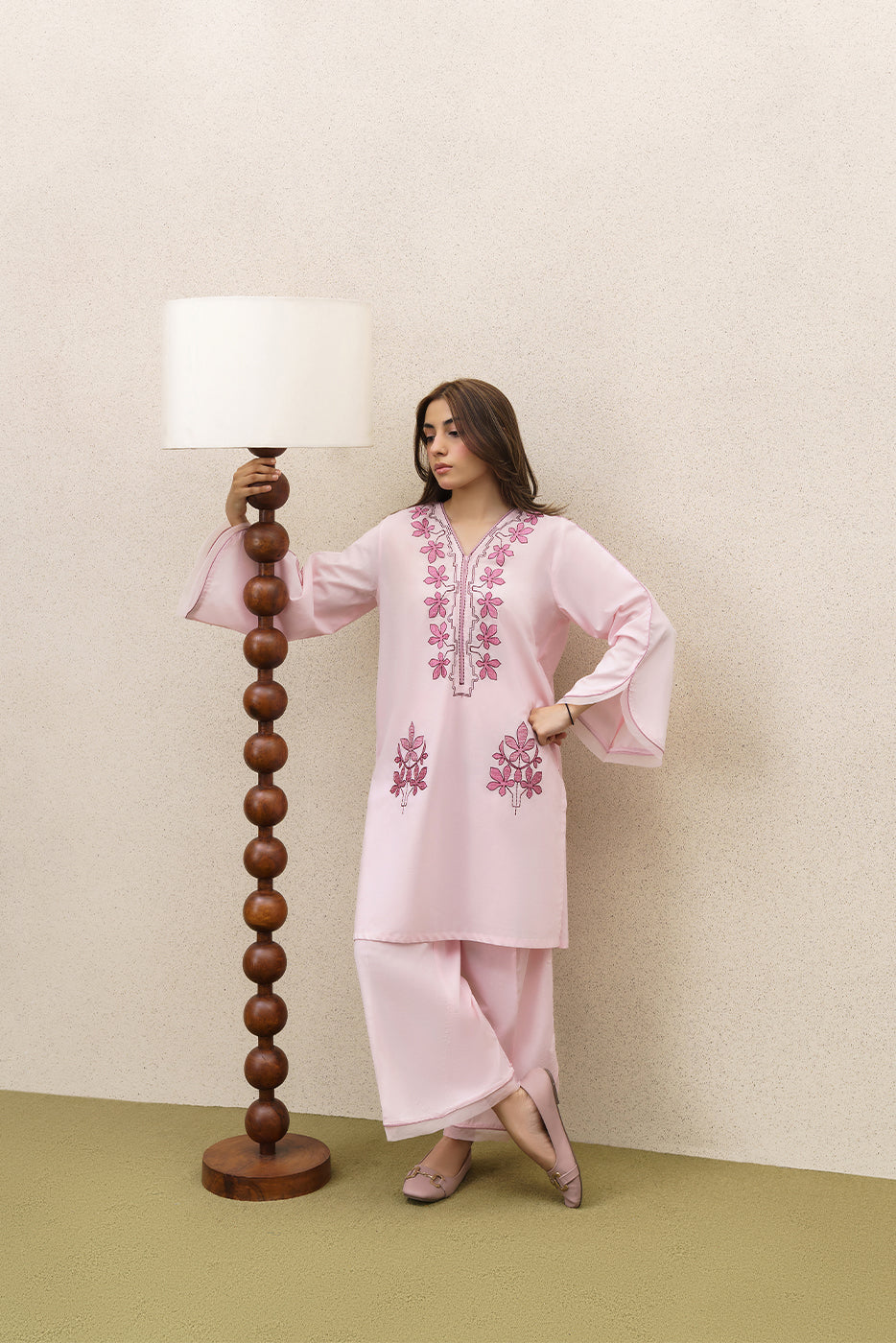 2 PIECE EMBROIDERED LAWN SUIT (PRET)