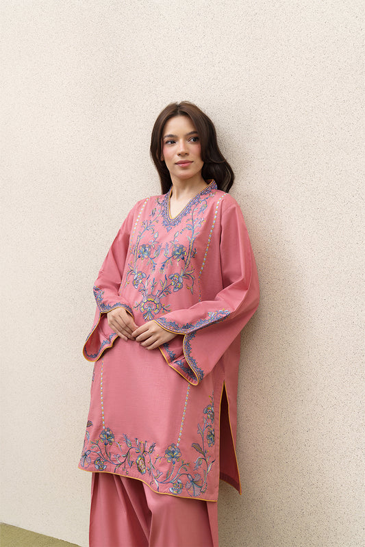 2 PIECE EMBROIDERED LAWN SUIT (PRET)
