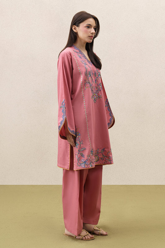 2 PIECE EMBROIDERED LAWN SUIT (PRET)