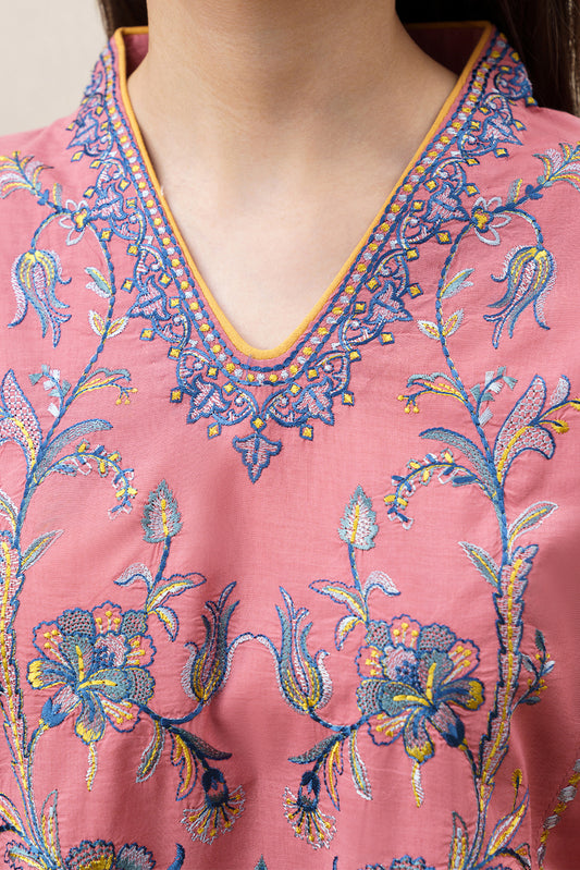 2 PIECE EMBROIDERED LAWN SUIT (PRET)