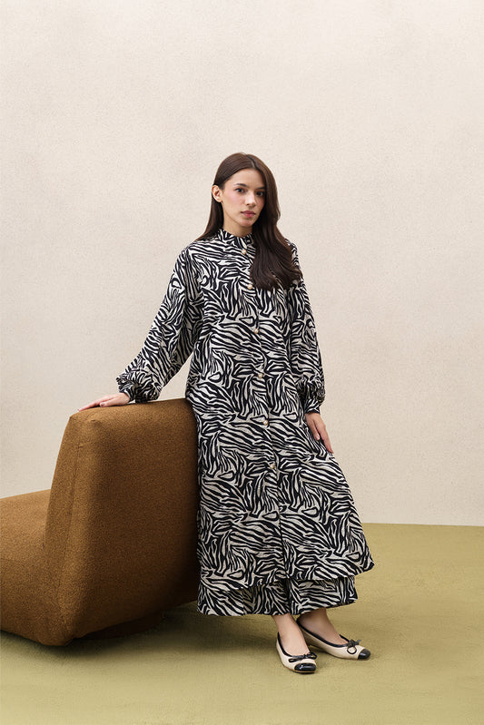 2 PIECE PRINTED TEXTURED JACQUARD SUIT (PRET)