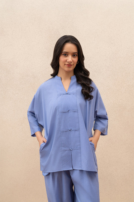 2 PIECE SOLID YARN DYED SUIT (PRET)