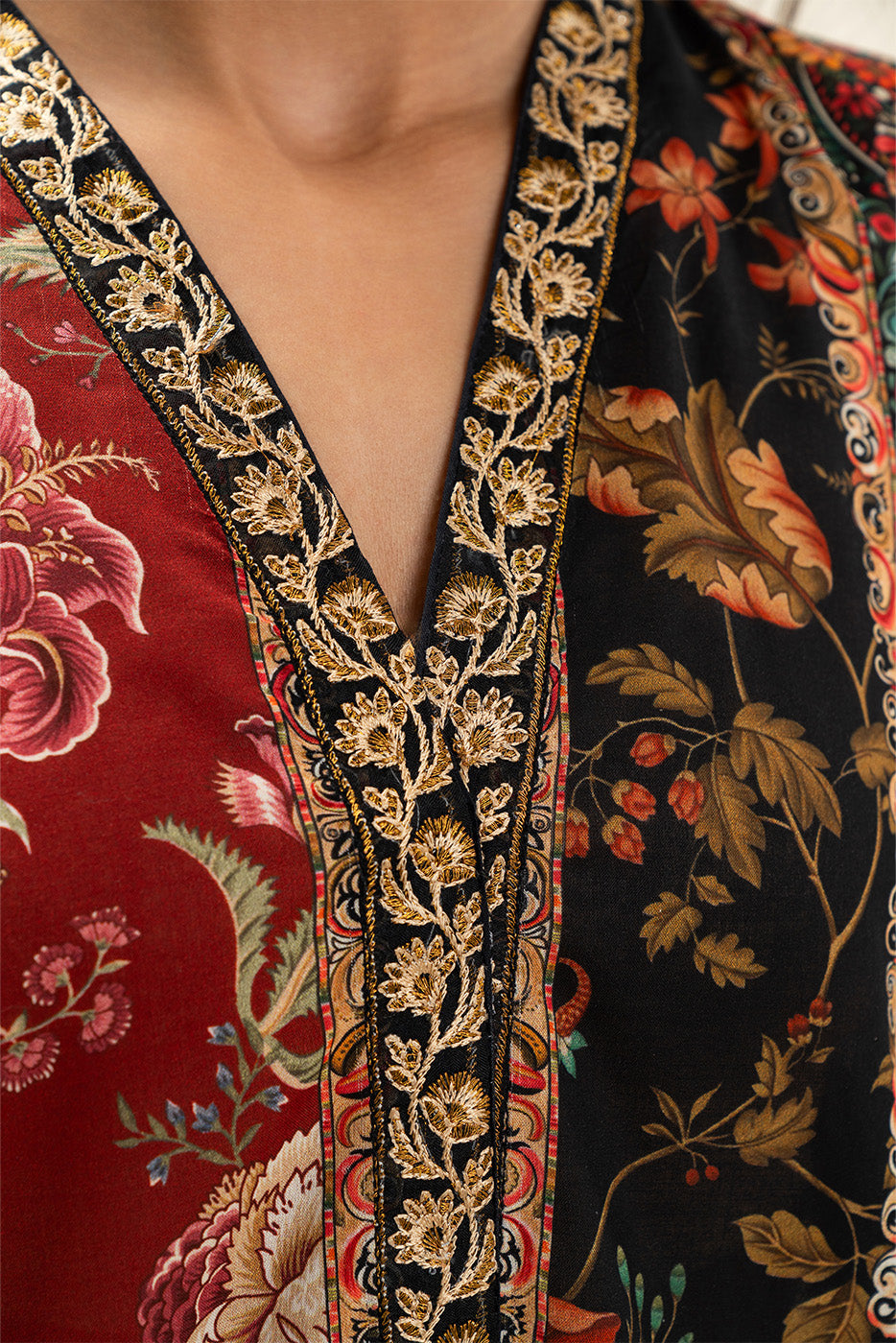 3 PIECE EMBROIDERED LAWN SUIT-NEW HERITAGE (UNSTITCHED)