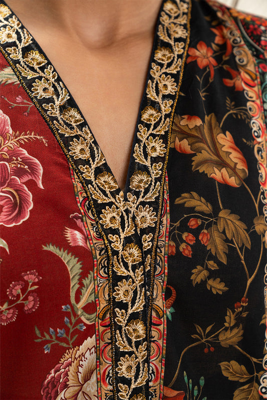 3 PIECE EMBROIDERED LAWN SUIT-NEW HERITAGE (UNSTITCHED)