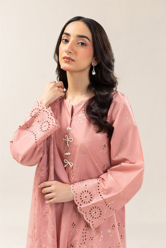3 PIECE EMBROIDERED LAWN SUIT (LUXURY PRET)