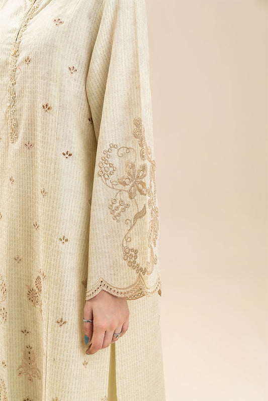2 PIECE EMBROIDERED TEXTURED LAWN SUIT-PETAL WHISPER (UNSTITCHED)