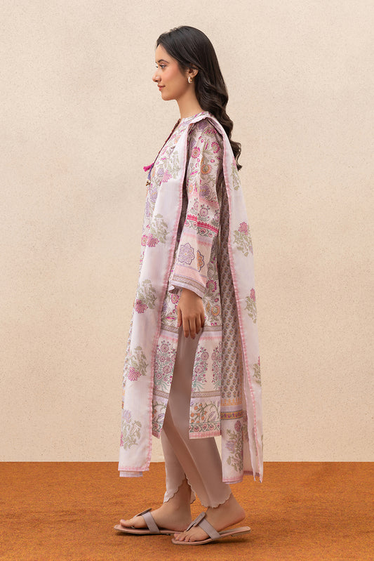 3 PIECE PRINTED LAWN SUIT (PRET)