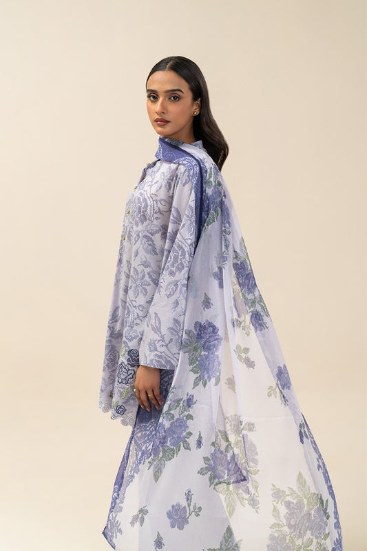 3 PIECE EMBROIDERED LAWN SUIT-LAVENDER SECRET (UNSTITCHED)