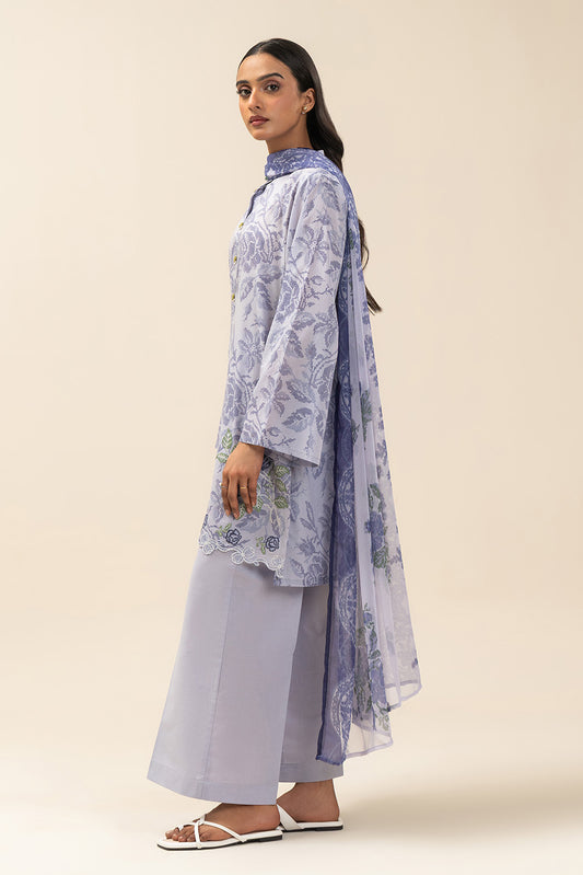 3 PIECE EMBROIDERED LAWN SUIT-LAVENDER SECRET (UNSTITCHED)