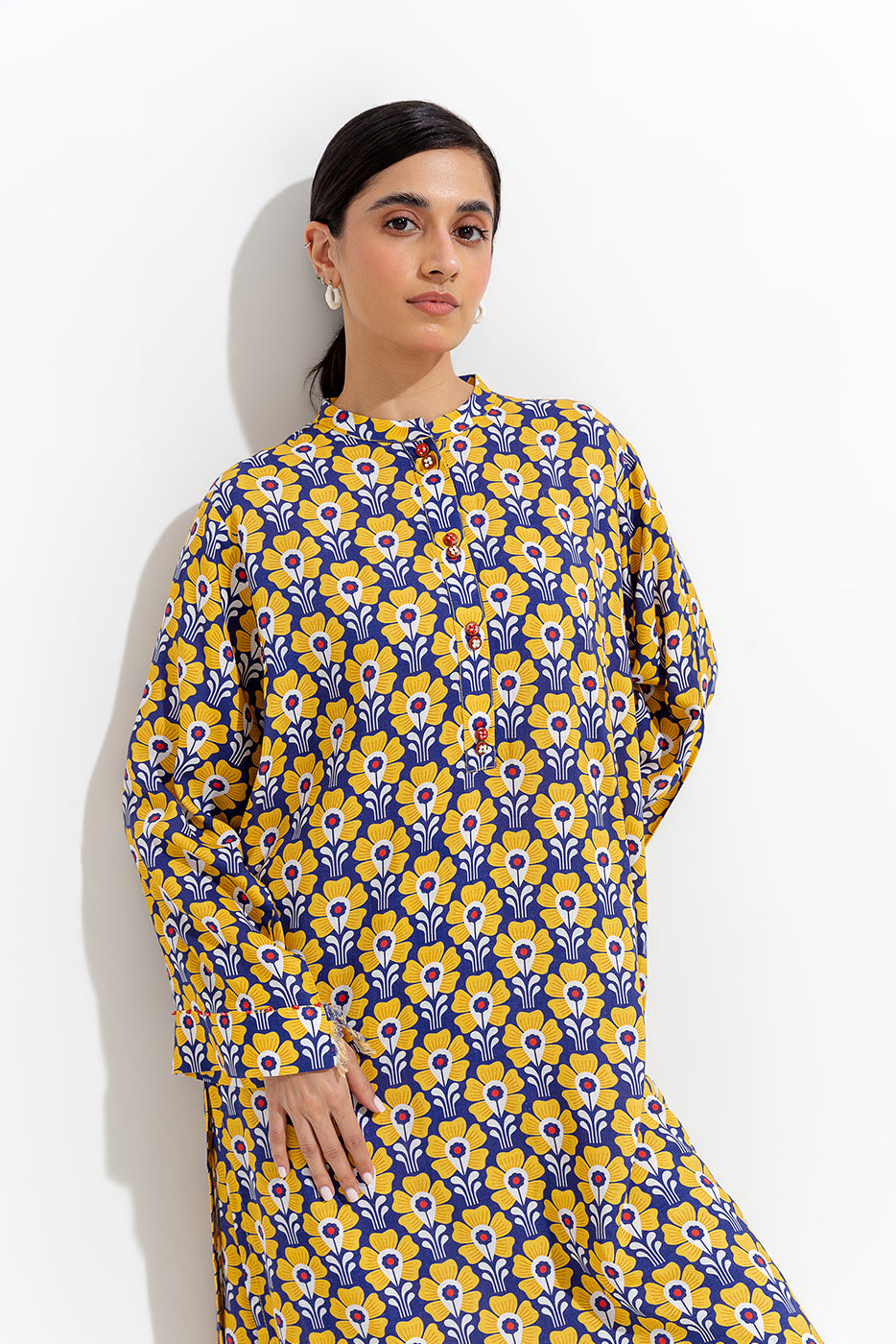 2 PIECE PRINTED VISCOSE SUIT (PRET)