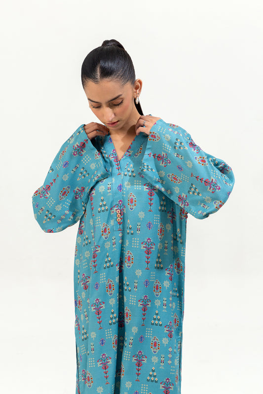 2 PIECE PRINTED VISCOSE SUIT (PRET)