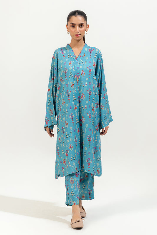 2 PIECE PRINTED VISCOSE SUIT (PRET)