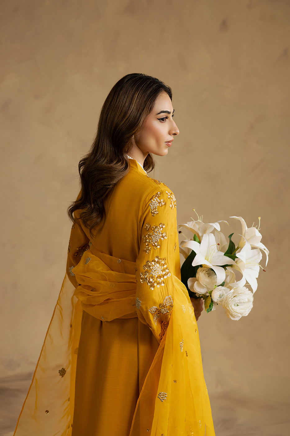 3 PIECE EMBROIDERED SILK SUIT (LUXURY-PRET)