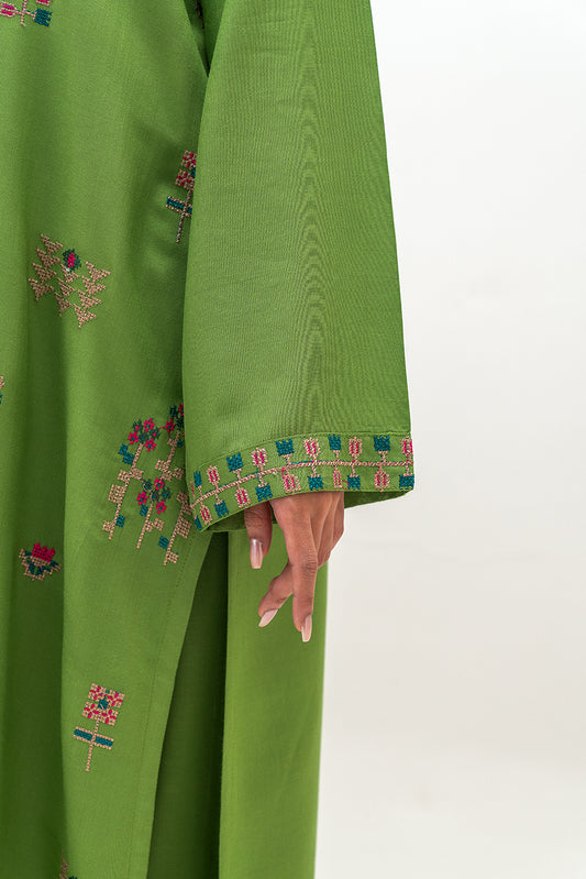 2 PIECE EMBROIDERED VISCOSE SUIT (PRET)