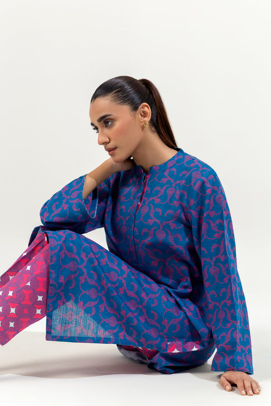 2 PIECE PRINTED KHADDAR SUIT (PRET)