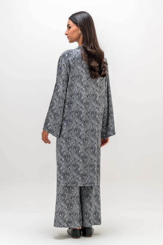 2 PIECE PRINTED VISCOSE SUIT (PRET)