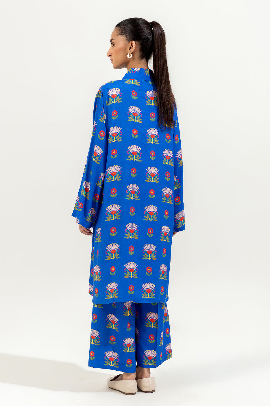 2 PIECE PRINTED VISCOSE SUIT (PRET)