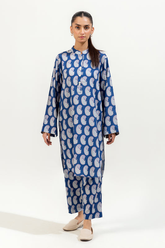 2 PIECE PRINTED VISCOSE SUIT (PRET)