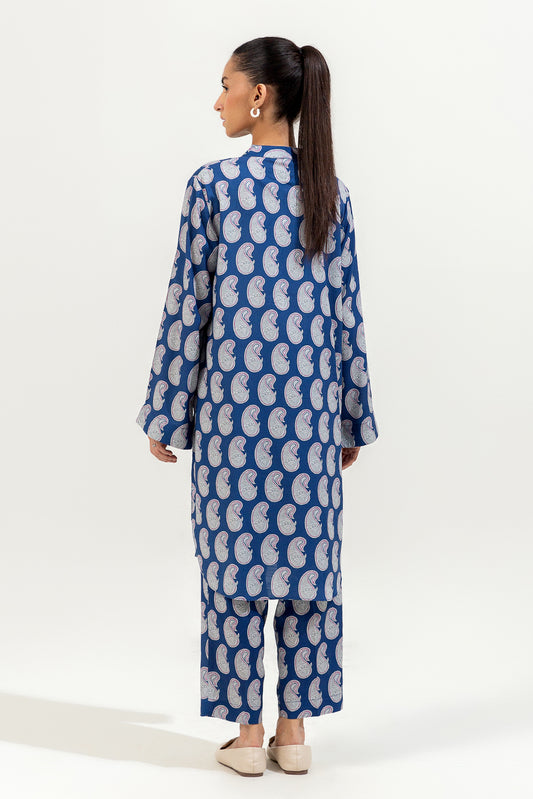 2 PIECE PRINTED VISCOSE SUIT (PRET)