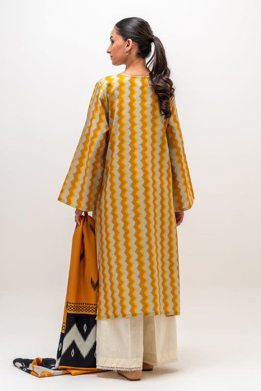 2 PIECE PRINTED KHADDAR SUIT (PRET)