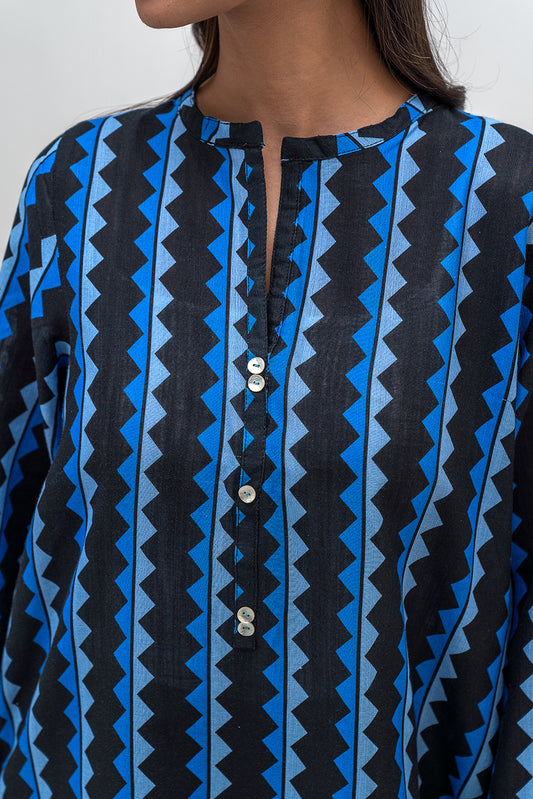 PRINTED KHADDAR SHIRT (PRET)