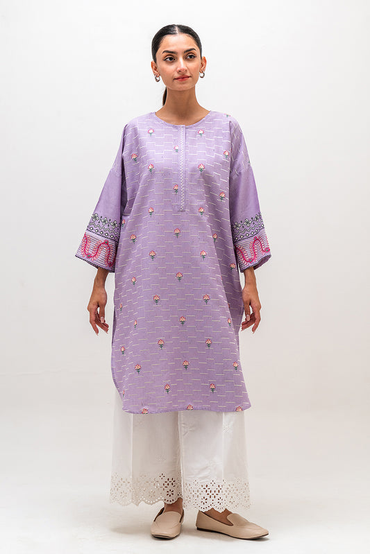 EMBROIDERED KHADDAR SHIRT (PRET)