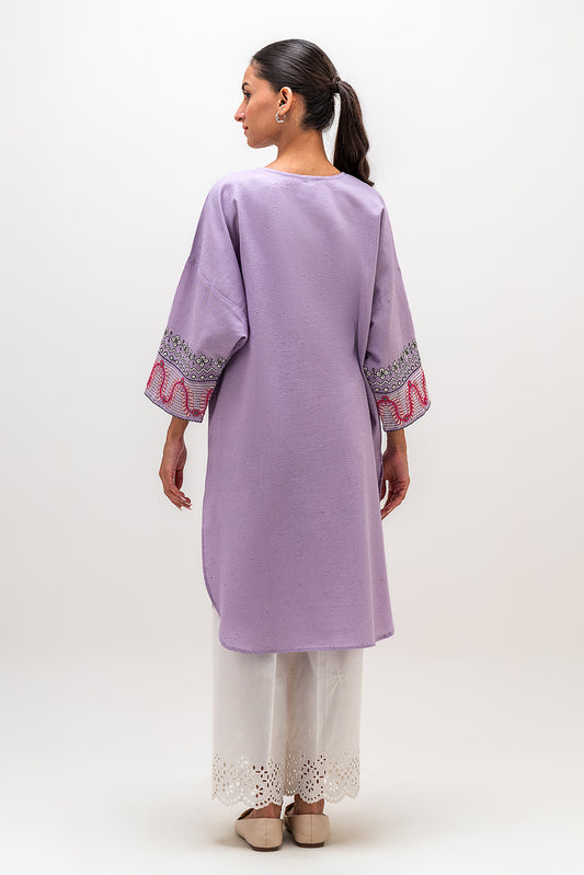 EMBROIDERED KHADDAR SHIRT (PRET)