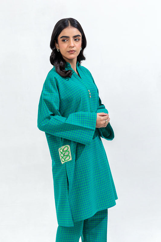 2 PIECE EMBROIDERED JACQUARD SUIT (PRET)