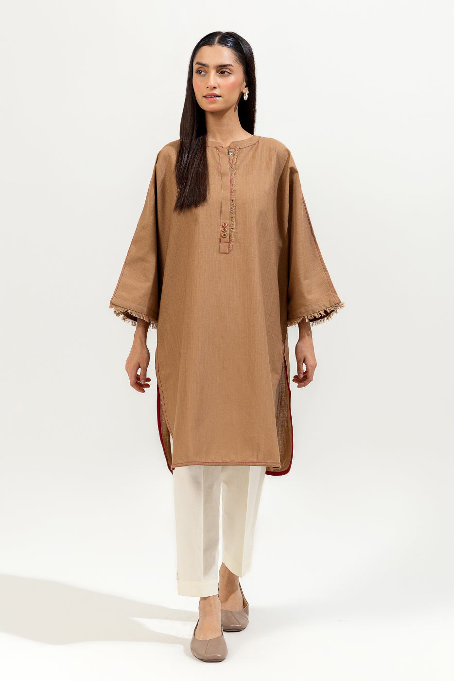 BASIC KHADDAR SHIRT (PRET)