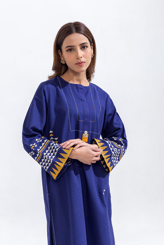 2 PIECE EMBROIDERED KHADDAR SUIT (PRET)