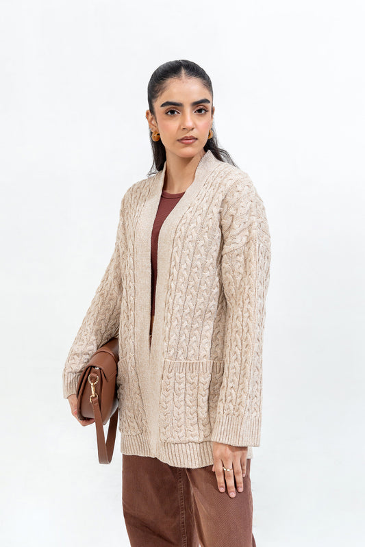 CABLE KNIT SHRUG