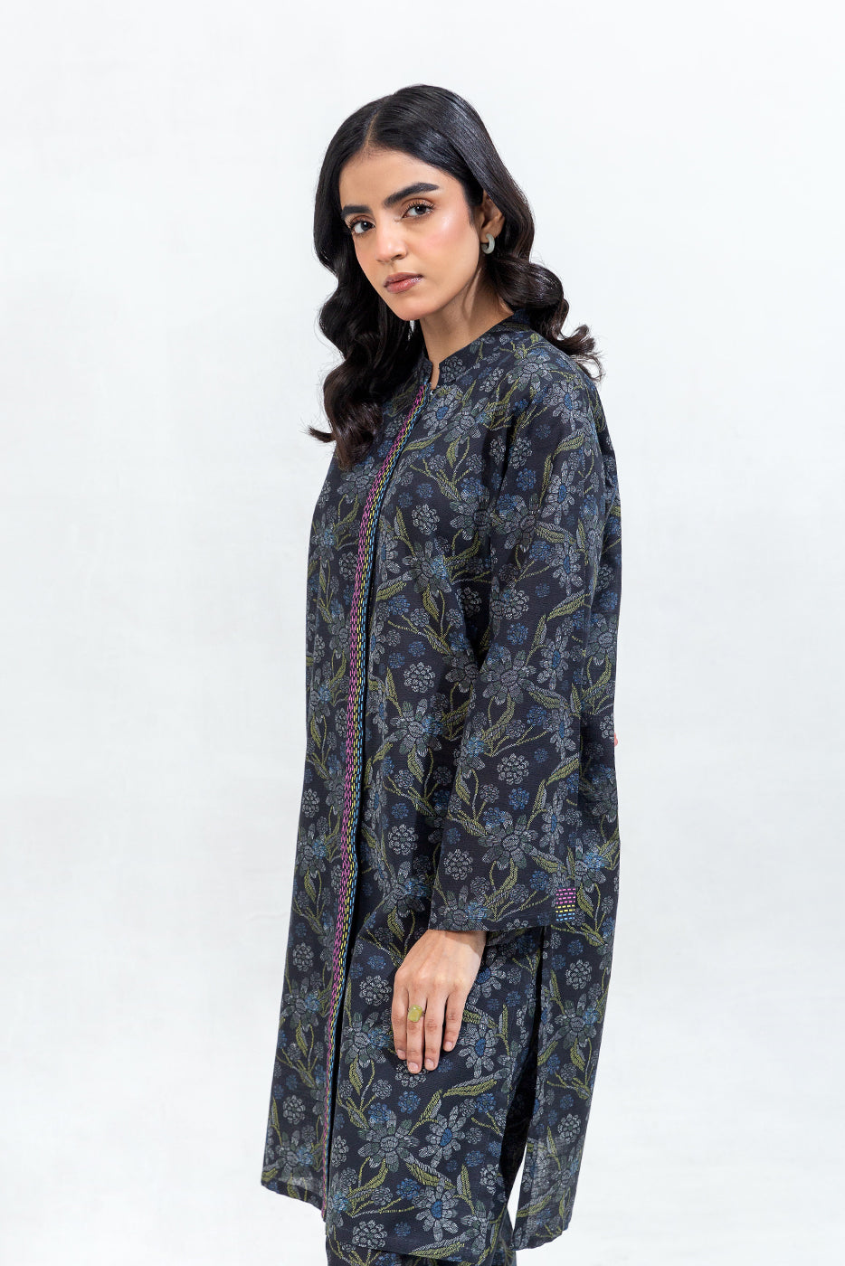 PRINTED KHADDAR SHIRT (PRET)