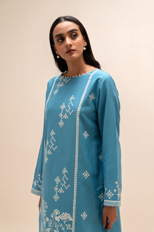 2 PIECE EMBROIDERED KHADDAR SUIT-CAROLINA MAZE (UNSTITCHED)