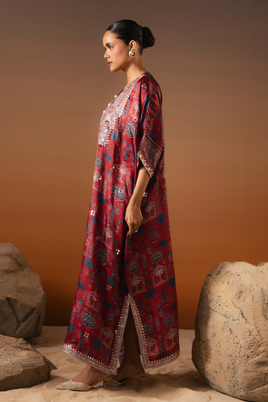 EMBROIDERED SHAMOZE SILK SHIRT (LUXURY-PRET)